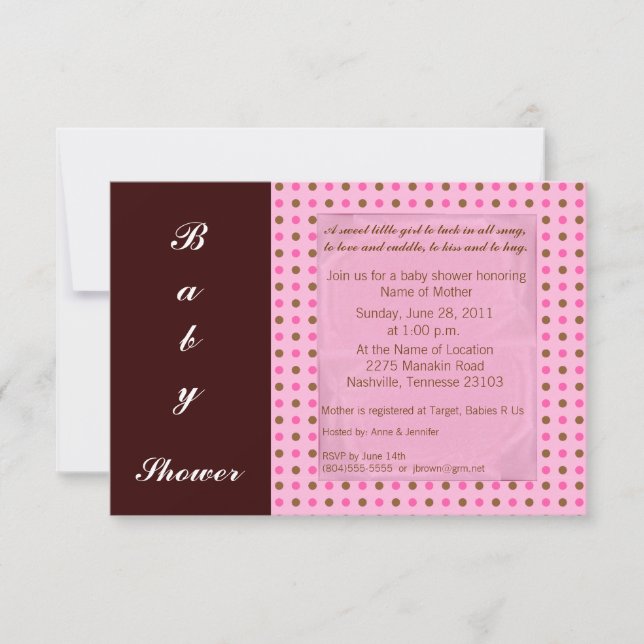 Black/Pink Invitation (Front)
