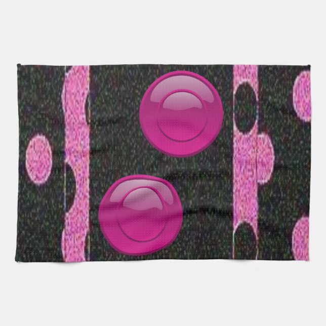 black pink kitchen hand towel (Horizontal)