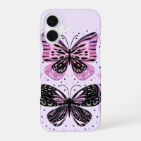 Black, Pink, Purple Butterflies