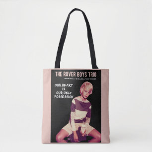Black/Pink Rover Boys Trio "Real Gone Yvonne" Tote Bag