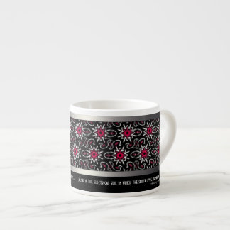 Black & Pink Sleek | custom text Expresso Mugs