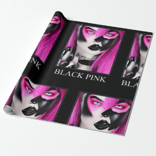 Black Pink Wrapping Paper 