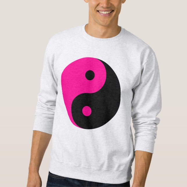 black pink yin yang sweatshirt (Front)