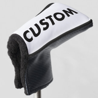BLACK Piping Custom Golf Putter Headcover Blank