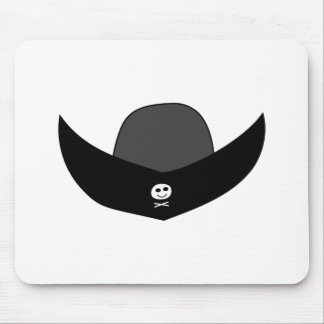 Black Pirate Hat Illustration. Mouse Mat