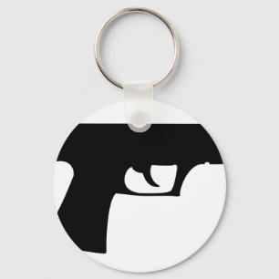 black pistol - gun key ring