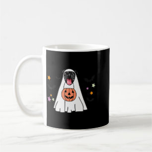 Black Pitbull Boo Ghost Dog Lover Halloween Coffee Mug