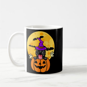 Black Pitbull Witch Dog Lover Halloween Costume Coffee Mug