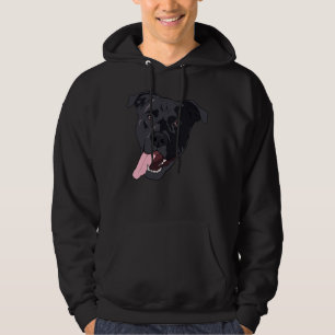 Black Pittador Pitbull Lab Mix Hoodie