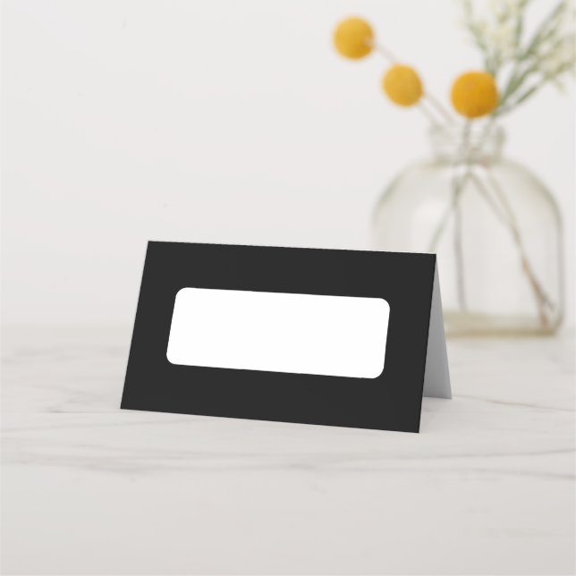 Black Place Card (Front)