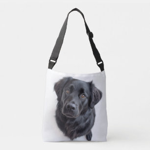 Black Placoted Retriever Crossbody Bag
