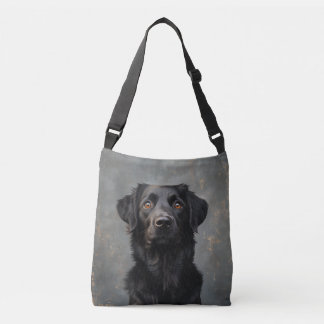 Black Placoted Retriever Crossbody Bag