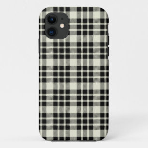 Black Plaid Universal iPhone 5 Case