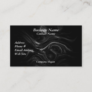 Black Plasma Energy Abstract Art Business Cards