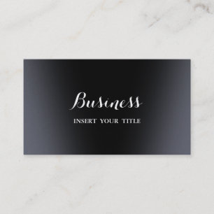 Black Platinum Calligraphic Business Card