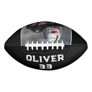 Black Player Name Number Photo Keepsake American Football