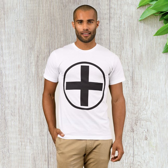 Black Plus Sign Mens T-Shirt (Creator Uploaded)