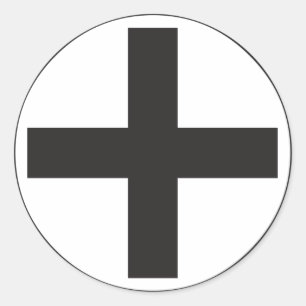 Black Plus Sign Stickers