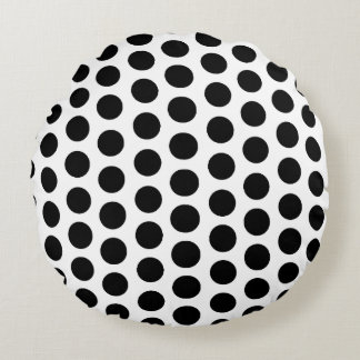 black point round cushion
