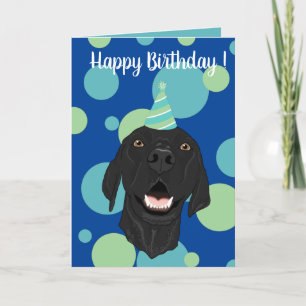 Black Pointer Puppy Birthday   Holiday Card