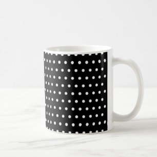 Black points polka dots points to startup coffee mug
