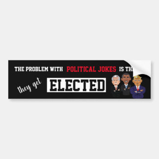 Black Political Jokes Get Elected W/ Trump Bumper Sticker