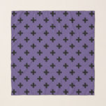 Black polka crosses on ultra violet scarf<br><div class="desc">Black polka crosses on ultra violet</div>