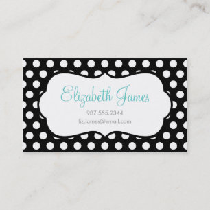 Black Polka Dot Business Card