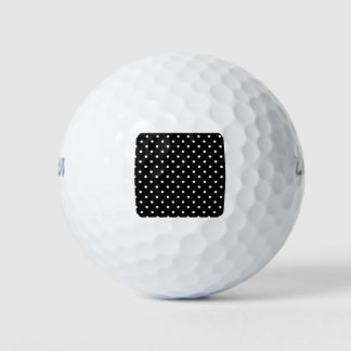 black polka dot golf balls