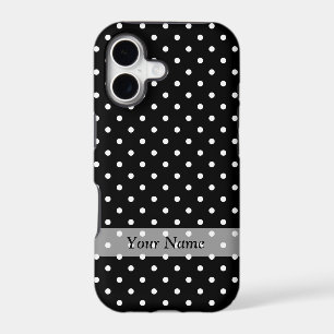 Black  polka dot pattern