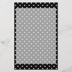 Black polka dot pattern