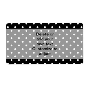 Black polka dot pattern