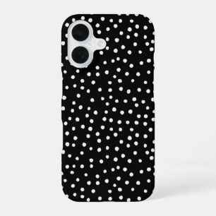 Black Polka Dot Pattern Phone Case