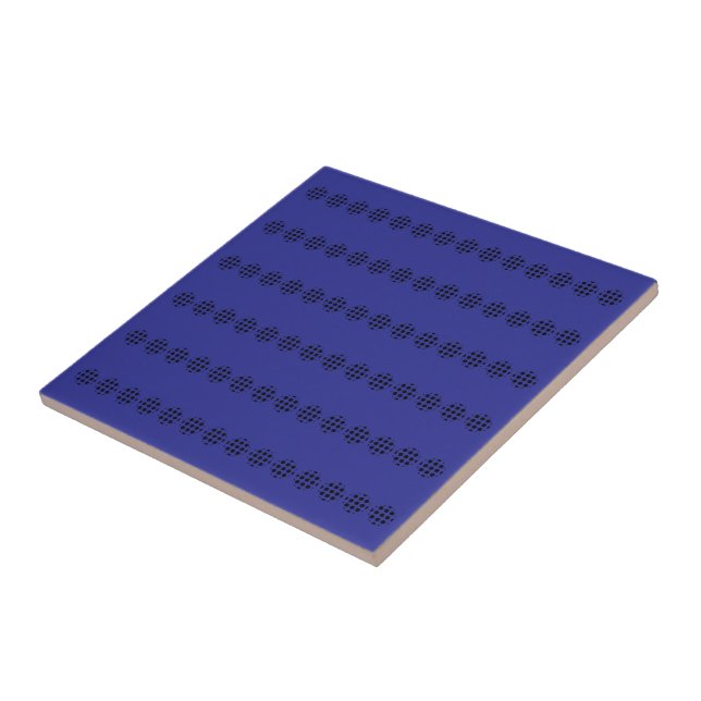 Black Polka Dot Screen Circles Horizontal Pattern  Tile (Side)