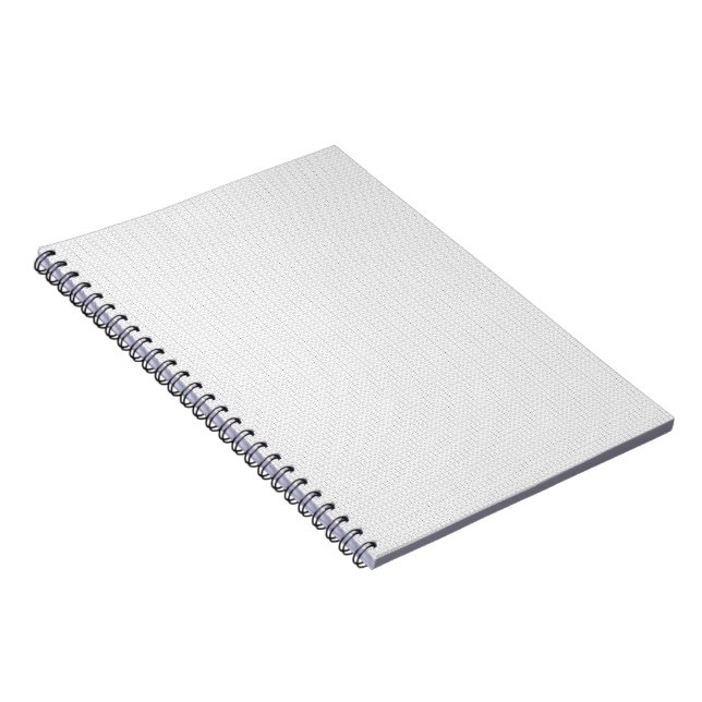 Black Polka Dot Seamless Pattern | Tiny Dots Notebook (Right Side)