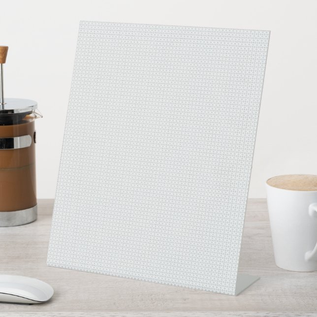 Black Polka Dot Seamless Pattern | Tiny Dots Pedestal Sign (In SItu)