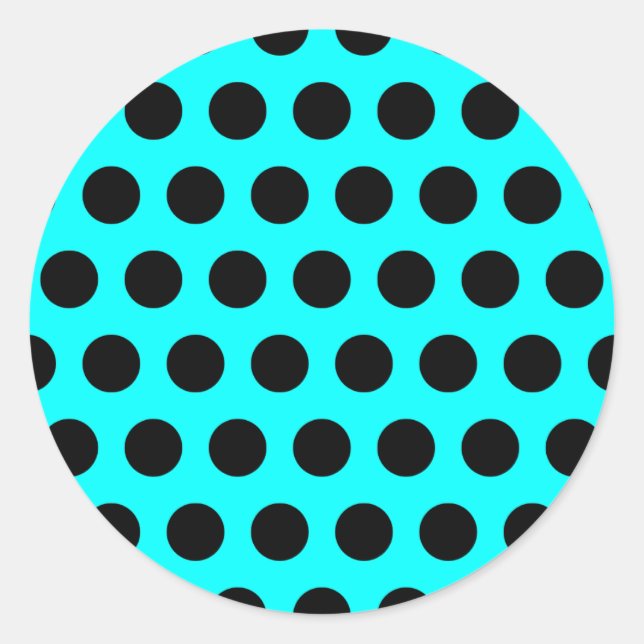 Black Polka Dot Sticker (Front)
