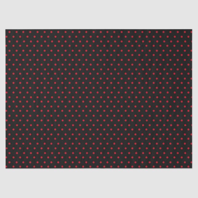 Black Polka Dot Tissue Paper (Front)