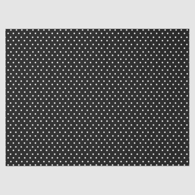 Black Polka Dot Tissue Paper (Front)