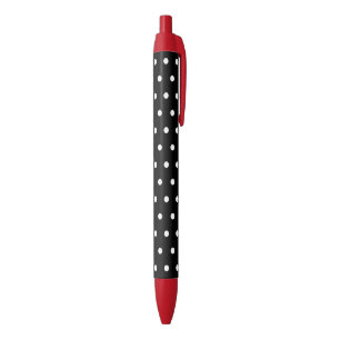 Black Polka Dot Writing Pens