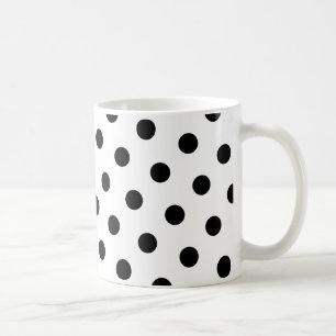 Black Polka Dots Coffee Mug