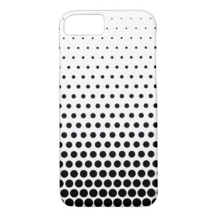 Black Polka Dots Modern White iPhone 8/7 Case