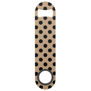 Black polka dots on beige