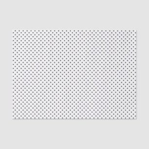 Black Polka Dots on White Tissue Paper