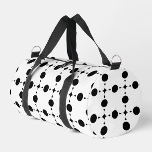 Black Polka Dots, Polka Dot Pattern, Dots, Dotted Duffle Bag