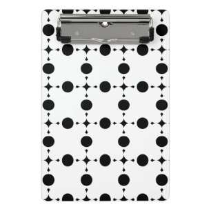 Black Polka Dots, Polka Dot Pattern, Dots, Dotted Mini Clipboard