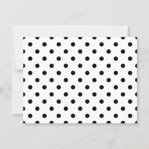 Black Polka Dots Postcard