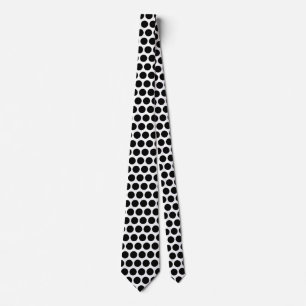 Black Polka Dots White Custom Colour Gift Favour Tie