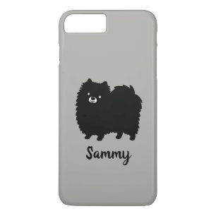 Black Pomeranian Cute Cartoon Dog Custom iPhone 8 Plus/7 Plus Case