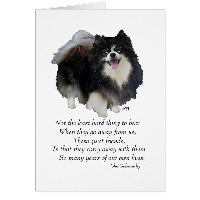 Black Pomeranian Keepsake (Front)